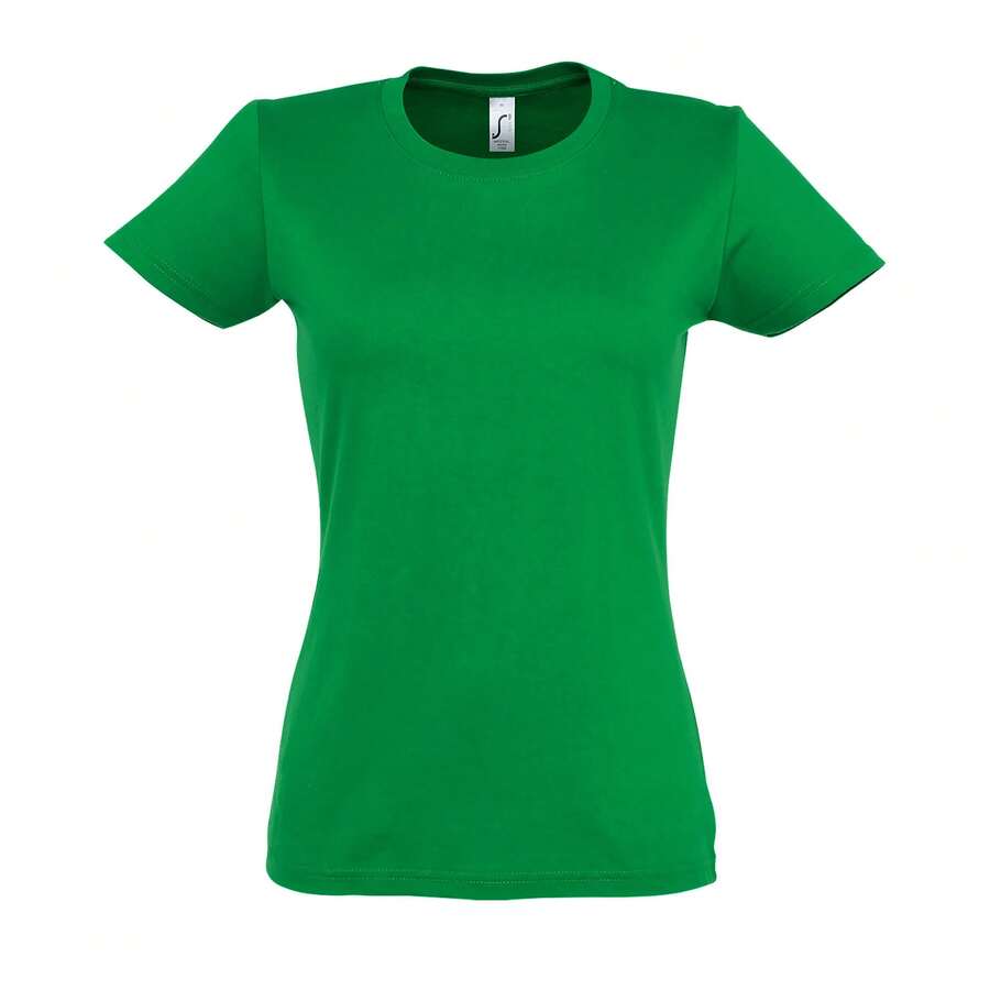 SOLS Womens/Ladies Imperial Short-Sleeved T-Shirt - Kelly Green - View 1