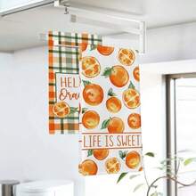 1/2/100pcs Luxury Kitchen Towels, Lemon & Bee Pattern Design, Multiple Sizes Available, Machine Washable, Heat Resistant, Highly Absorbent And Easy To Clean, Suitable For Party Decor, Coffee Table And Home Decoration - Multicolor - View 9