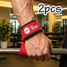 Customizable Adjustable Name Logo Weightlifting Wrist Wraps With Deadlift Wrist Support, Fitness Weightlifting And Sports Wrist Straps With Deadlift Wrist Support - Style B - View 9