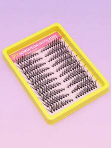 30D 200 Bundles Simulated Eyelash Extensions Natural 3D Russian Dense False Eyelashes Individual Cluster Makeup Tool Natural Clear Eyelashes Natural Curl Flared Eyelashes Soft Cross Eyelashes - C - View 7