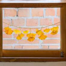 1 Peça Autocolante de Parede Pendurado com Folhas de Ginkgo Realistas para Decoração de Janela, Transparente, Autoadesivo, Vinil para Janela Brilhante com Impressão Fotográfica, Decoração de Superfície de Vidro, À Prova de Água, Removível, Arte Mural da Natureza Amarelo-Verde para Sala de Estar, Quarto e Decoração da Casa - Multicolorido - Ver 7
