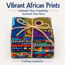 (Model Terbaru yang Telah Ditingkatkan) 50/100 lembar Kain Batik Afrika - Potongan Persegi 12,7*12,7 Cm, Warna Acak, Cocok untuk Patchwork, Menjahit, Scrapbooking | Kain Kerajinan Tekstil Afrika Aneka Warna dengan Efek Sobek - bawaan - View 6
