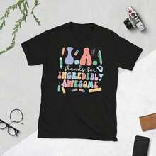 Catholic, Religious Meme Graphic T-Shirt, Religious Gift, 100% Cotton, Black T-Shirt, Workwear, Women's Gym T-Shirt, Going Out, Music Festival - 酒紅色 - 查看 1