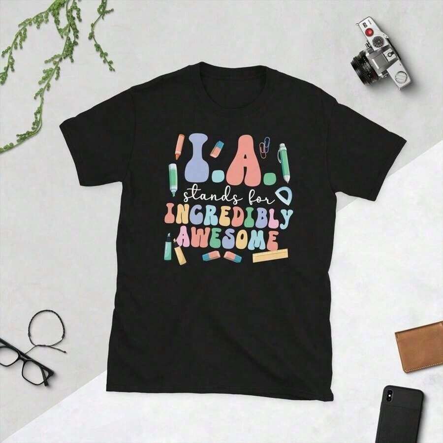 Catholic, Religious Meme Graphic T-Shirt, Religious Gift, 100% Cotton, Black T-Shirt, Workwear, Women's Gym T-Shirt, Going Out, Music Festival - 酒紅色 - 查看 1