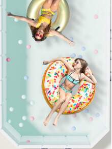 Extra Large Foldable Swimming Pool, Suitable For Family Use, Reinforced Triangle Support Frame Non-Inflatable Pool, Portable Storage Outdoor Children Adult Summer Water Play Party Pool - C - View 7