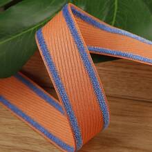 Double-Sided Color Block Diagonal Twill Ribbon DIY Bow Hair Accessories Material Clothing Shoes Hat Gift Box Decoration Double-Sided Striped Woven Tape - Multicolor - View 19