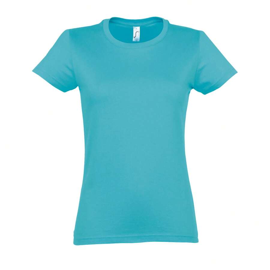 SOLS Womens/Ladies Imperial Short-Sleeved T-Shirt - Blue Atoll - View 1