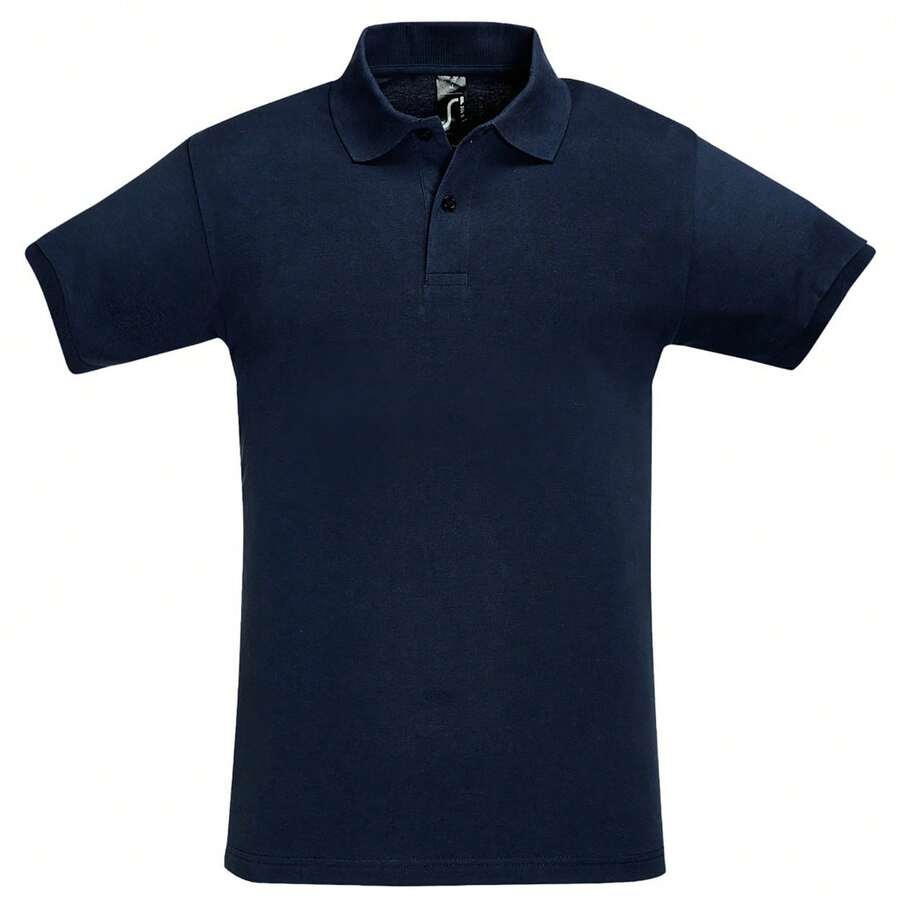 SOLS Mens Perfect Pique Short Sleeve Polo Shirt - French Navy - 查看 1