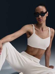 Nike Women's AS W NK 24.7 DF MR JOGGER SOFT Knit Long Pants HQ8185-104 - Beige - View 4