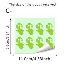 1pc Luminous Indicator Button Sticker, DIY Home Decor, Suitable For Bedroom Living Room Bathroom Switch Decoration And Beautification - Glow-in-the-dark Stickers - View 12
