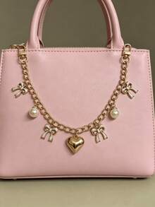 Pink Black White Pearl Bow Bag Accessory Decorative Chain, Handbag/Wallet/Tote/Shoulder Bag Strap Extender Chain, Women's Bag Decorative Chain - Multicolor - View 8