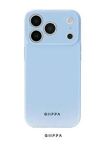 GIIPPA 1pc Light Blue Gradient Halo Pattern Design Phone Case For Phone 17 Pro Max, Compatible With Phone 16 Pro Max, 15 Pro Max, 14 Pro Max, 11/12/13/14/15/16 Pro Max Plus, Korean Style High-End Fashion Fun Elegant Design For Men And Women, Perfect Gift For Girlfriend For Christmas, Valentine's Day, Easter, Wedding Season And Birthday! - Multicolor - View 1