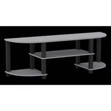 Modern Wide TV Stand, MDF Entertainment Unit With Storage For Living Room - Grey - View 3
