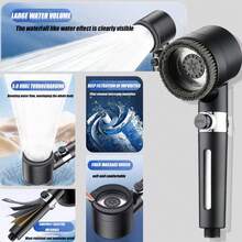 Cabezal de ducha de alta presión premium con 3 modos de rociado, función de apagado con un toque, filtro de cuidado de la piel desmontable, manguera de extensión flexible y soporte sin taladro, perfecto para hogares con baja presión de agua - cabezal de ducha - View 5
