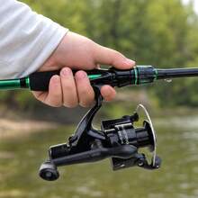 1 Set 1.8m Spinning Reel Fishing Rod, Includes Spinning Reel, Full Set Of Fishing Tackle Accessories, Fishing Knot Guide Card And Portable Bag, Suitable For Lake, River And Pond Fishing Portable Fishing Gear - Green - View 3