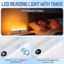 Adjustable LED Reading Lamp, USB Rechargeable Desk Light, Color Temperature Adjustable, Eye-Caring Design, With Bedside Clamp, Button Control, For Indoor Use, ABS Plastic Lampshade, Ideal For Bedtime Reading And Home Study - 3-color Light - View 7