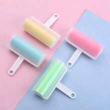 2/1pc Washable Lint Roller With Cover, Reusable Pet Hair Remover, Clothing Lint Roller, Portable Dust Roller, Suitable For Sofa, Carpet, Bedding And Car Seats, Multi-Functional Home Care Tool, Travel Cleaning Accessory, Gift For Pet Owners And Families - Multicolor - View 2