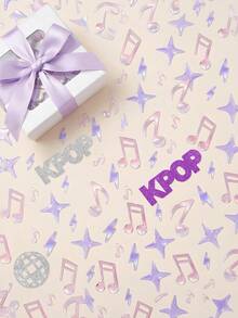 100pcs Kpop Confetti, Glitter Laser Kpop Party Confetti With Music Note Microphone Disco Ball Design, Kpop Themed Party Decorations For Birthday Concert Fan Meetup Party Table Decor - Confetti - View 2