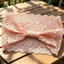 Spring/Summer Retro Floral Lace Hollow Out Wide Band Headband Fashion Waist Scarf Travel Beach Headband (Suitable For Music Festival/Vacation/Date/Running Sports) - Multicolor - View 5