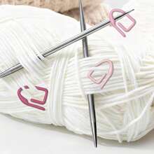7-100 pezzi Segnamagli a forma di freccia in maglia, clip di posizionamento per uncinetto, accessori fai-da-te per cucito e lavori a mano, clip di marcatura, strumenti per maglia a mano - Rosa*10 pezzi - Visualizzare 4