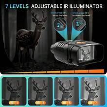 Night Vision Goggles, Night Vision Binoculars For Adults 10X Digital Zoom 7X Infrared Binoculars Photos And Videos, Ideal For Outdoor Camping And Wildlife Observation - C - View 5