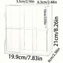 1PC Disposable Essence Storage Box, Dust-Proof With Lid, Divided Compartments For Cosmetics, Perfume Samples, Lipstick Organizer, Multiple Size Options, Home Storage Multi-Functional Acrylic Cosmetic Storage Box - Large Capacity Transparent Storage, Suitable For Cosmetics, Skincare, Toys, Etc. - Multicolor - View 5