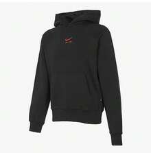 Nike/NIKE 男款寬鬆休閒保暖刷毛內裡運動衫 FB7208-010 - 黑色 - 查看 1