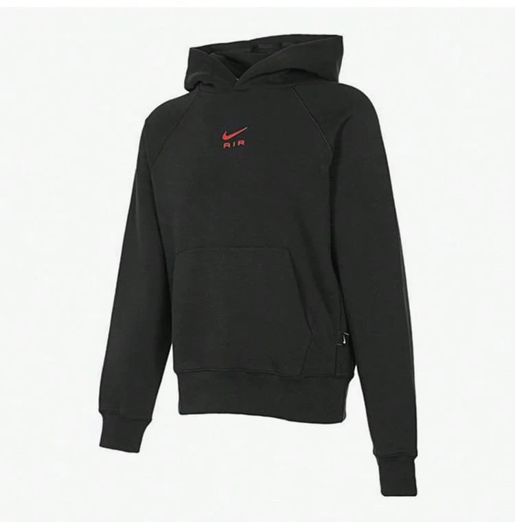 Nike/NIKE 男款寬鬆休閒保暖刷毛內裡運動衫 FB7208-010 - 黑色 - 查看 1