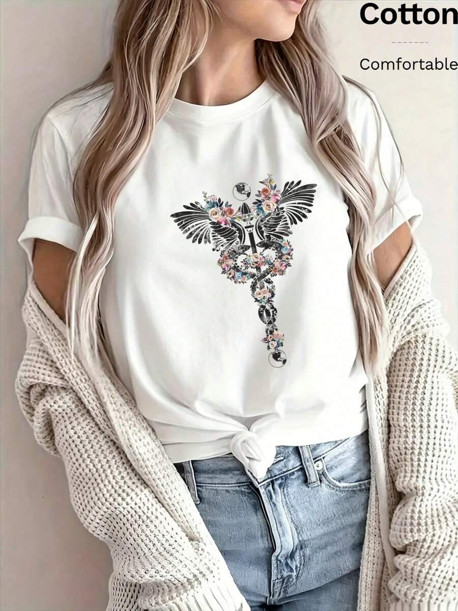 Women T-Shirts - White - View 1