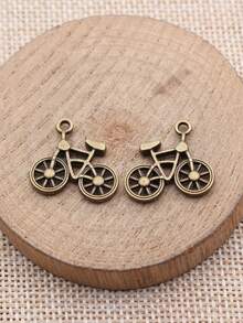 10 buah liontin berbentuk sepeda ukuran 20x19mm untuk pembuatan perhiasan DIY, kalung, gantungan kunci, rantai ponsel, gelang, aksesoris pembuatan kerajinan tangan. - sepeda - View 7