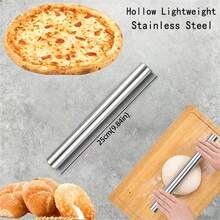 Stainless Steel Rolling Pin, Smooth Non-Stick Dough Roller, Suitable For Baking Pizza, Dumplings And Pastries - View 13