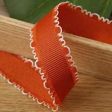 Scalloped Edge Hollow Out Woven Ribbon DIY Bow Hair Accessory Gift Wrapping Ribbon - Multicolor - View 7