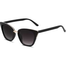 SOJOS SJ2052 - anteojos de sol de diseño de ojo de gato - gris (Negro/Gris) - Ver 1