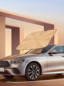 1pc Car Sun Shade - Protect Your Car Interior From Summer Sunlight - Windshield Protection And Sunshade Accessory - Multicolor - View 6
