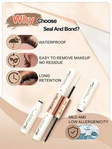 Rikuaild 1pc Eyelash Adhesive, 2-In-1 Eyelash Glue, Cluster False Eyelash Extension Waterproof Makeup Glue Tool, Makeup Tool Eyelash Glue, Eyelash Glue, DIY Eyelash Extension Makeup Tool - Multicolor - View 7