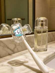 Cartoon Toothbrush Holder - Cute Design For Travel And Home Storage With Transparent Lid, Compact And Portable Design Easy To Carry, Protects Toothbrush Head, Dual Drainage And Ventilation Function, Suitable For Home, Dorm And Travel Use | Cute Toothbrush Head Storage Box Suitable For Bathroom Storage, Suitable For Home And Dorm Use - Multicolor - View 7