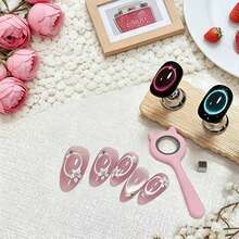 MIANEL GEL New Strong Hollow Cat Eye Magnet Tool – Round Ring Magnet With Cute Cat Shape Designed For Cat Eye Effect Beginner-Friendly Nail Art Tool - Multicolor - View 3