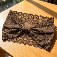 Spring/Summer Retro Floral Lace Hollow Out Wide Band Headband Fashion Waist Scarf Travel Beach Headband (Suitable For Music Festival/Vacation/Date/Running Sports) - Multicolor - View 19