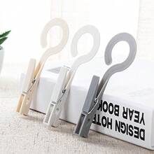 12 unidades de clips de secado para la colada, ganchos de ropa portátiles, pines para colgar, clips de plástico, percha de ropa mejor para el hogar, viajes, al aire última intervensión – (gris), gris, 12 - 1 - Ver 1