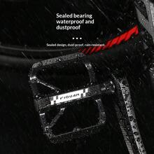 1PC Mountain Bike Aluminum Alloy Pedal With Dual DU Bearings, Anti-Slip Wider Pin Pedal For Cycling Accessories - Multicolor - View 7
