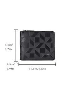 New Men's Short Wallet, Fashion Casual Large Capacity Multi-Card Slot Vintage Zipper Wallet - Multicolor - View 5