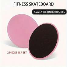 2pcs Pilates Gliding Discs Yoga Abdominal Muscle FitnessFoot Sliding Plate Waist Trainer Buttocks Lifting CoreTraining Sliding Board - Multicolor - View 7
