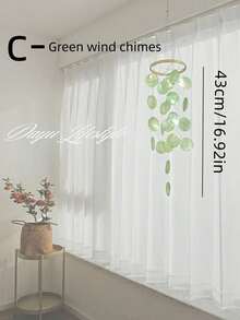 1pc Natural Shell Wind Chime Small Hanging Decoration For Room, Bedroom - Blue - View 14