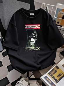 Damen-T-Shirt mit Aufdruck Static X  Death Trip Metal Band Schwarzes T-Shirt Größe S - Schwarz - Übersicht 2