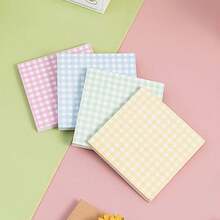 1/4PCS Notas Adhesivas con Patrón de Cuadrícula, 60 Hojas por Libro, Bloc de Notas Autoadhesivos Coloridos, Adecuado para Mensajes y Recordatorios de Estudiantes, Escuela, Pestañas de Página Cuadradas con Papel de Cuadrícula, Adecuado para Estudiantes, Profesores, Profesionales, Organización y Toma de Notas - Notas adhesivas con cuadrícula - Ver 9