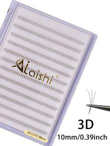 12排 AILAISHI W型接睫毛,0.07mm,混合長度 8-14mm,3D預製扇形,柔軟自然外觀,十字/貓眼風格,適合初學者,多功能睫毛款式|自然外觀睫毛|柔軟質地睫毛 - D - 查看 14