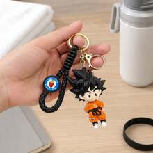 Miniso Dragon Ball Son Goku Keychain, Aesthetic Bag Charm & Accessory For Backpacks, Suitable For School Daily Use And Back To School Gift - Style 2 - View 1