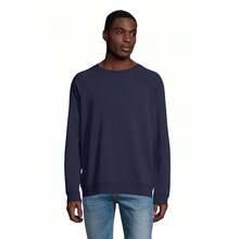 SOLS Unisex Adult Space Organic Raglan Sweatshirt - French Navy - View 2