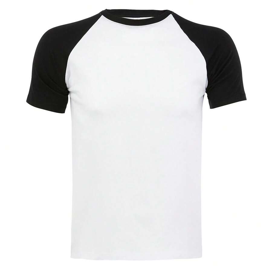 SOLS Mens Funky Contrast Short Sleeve T-Shirt - White/Black - View 1