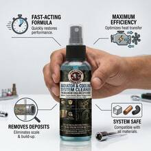 Limpiador de Radiador de Motor - 100ml Fluido de Enjuague de Sistema de Enfriamiento de Acción Rápida, Previene el Sobrecalentamiento y Elimina el Óxido, Mantenimiento DIY del Automóvil, Esencial para la Salud del Motor - 100 ml - Ver 2